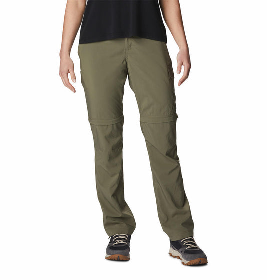 Columbia Women Green Silver Ridge Utility Convertible Pant