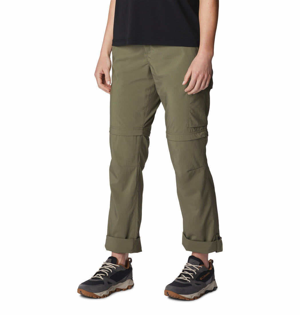 Columbia Women Green Silver Ridge Utility Convertible Pant