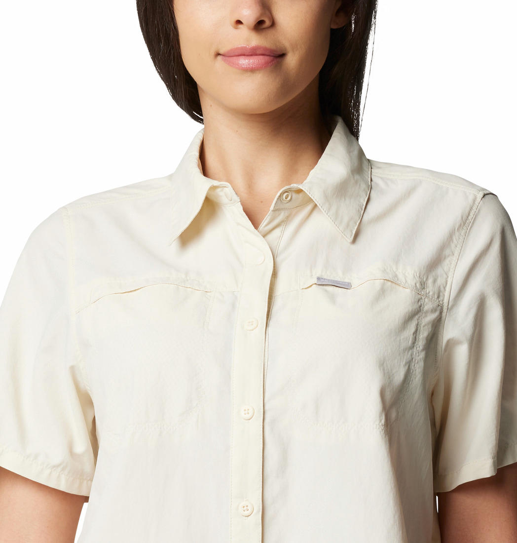 Columbia Womens White Silver Ridge 3.0 SS