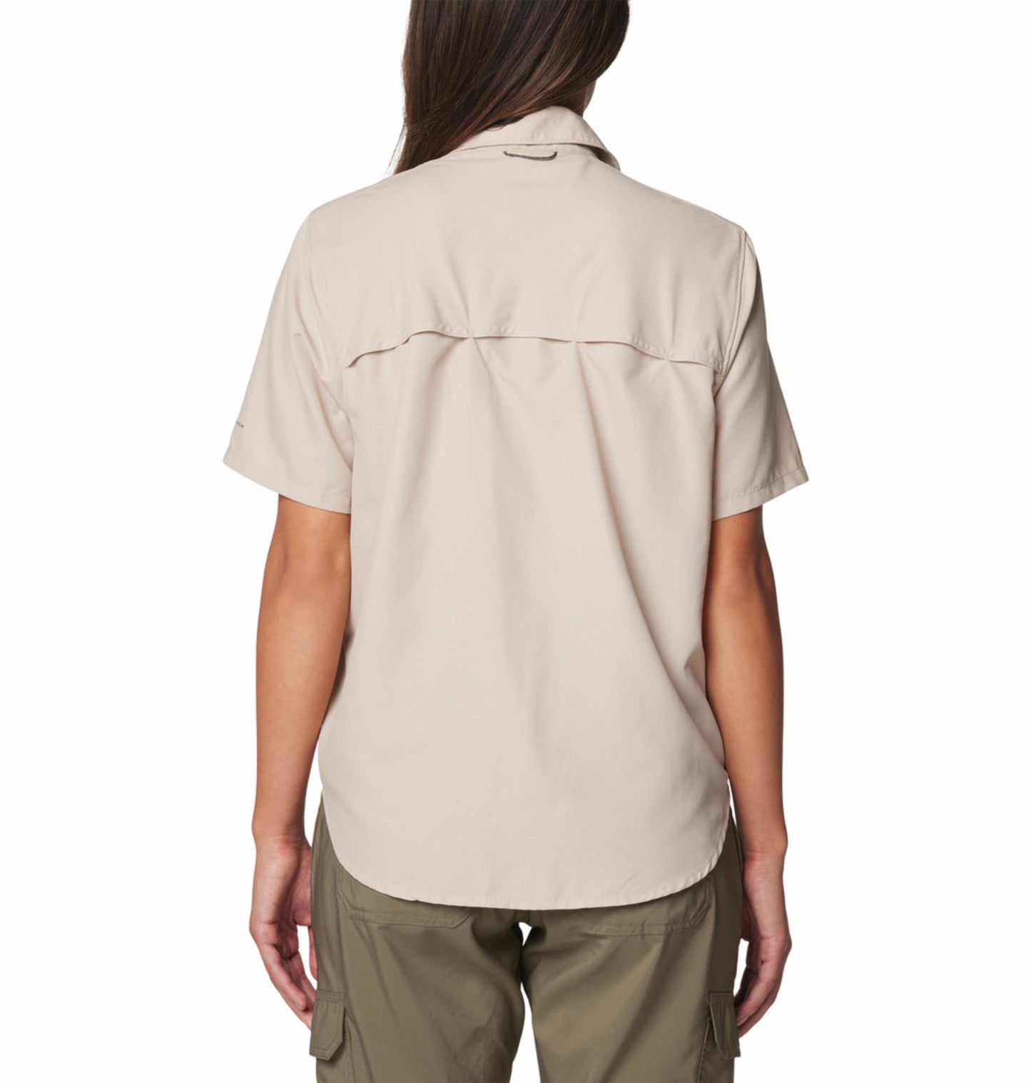 Columbia Womens Beige Omni-Shade Silver Ridge 3.0 Short Sleeve Shirt