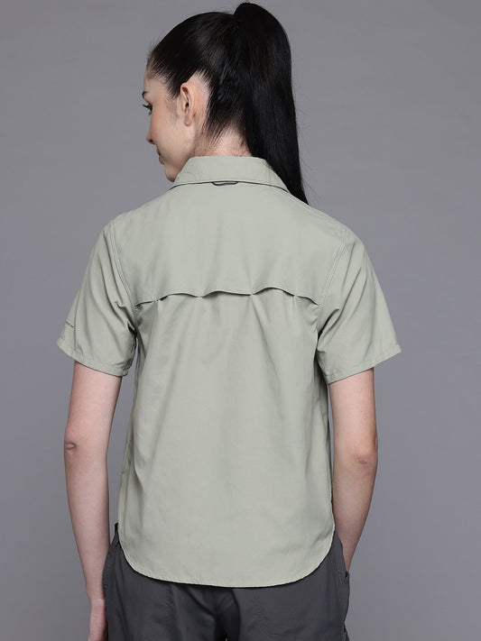 Columbia Women Green Silver Ridge 3.0 SS (Sun Protection)