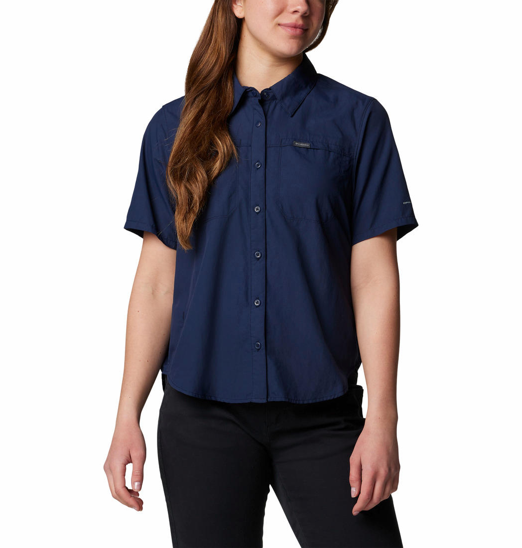 Columbia Womens Blue Silver Ridge 3.0 SS