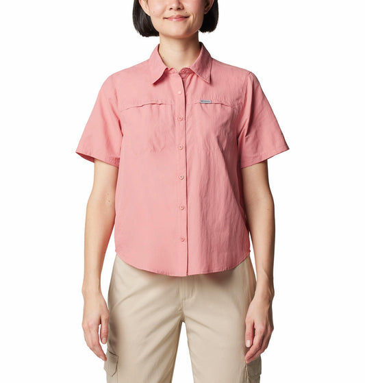 Columbia Womens Red Silver Ridge 3.0 SS