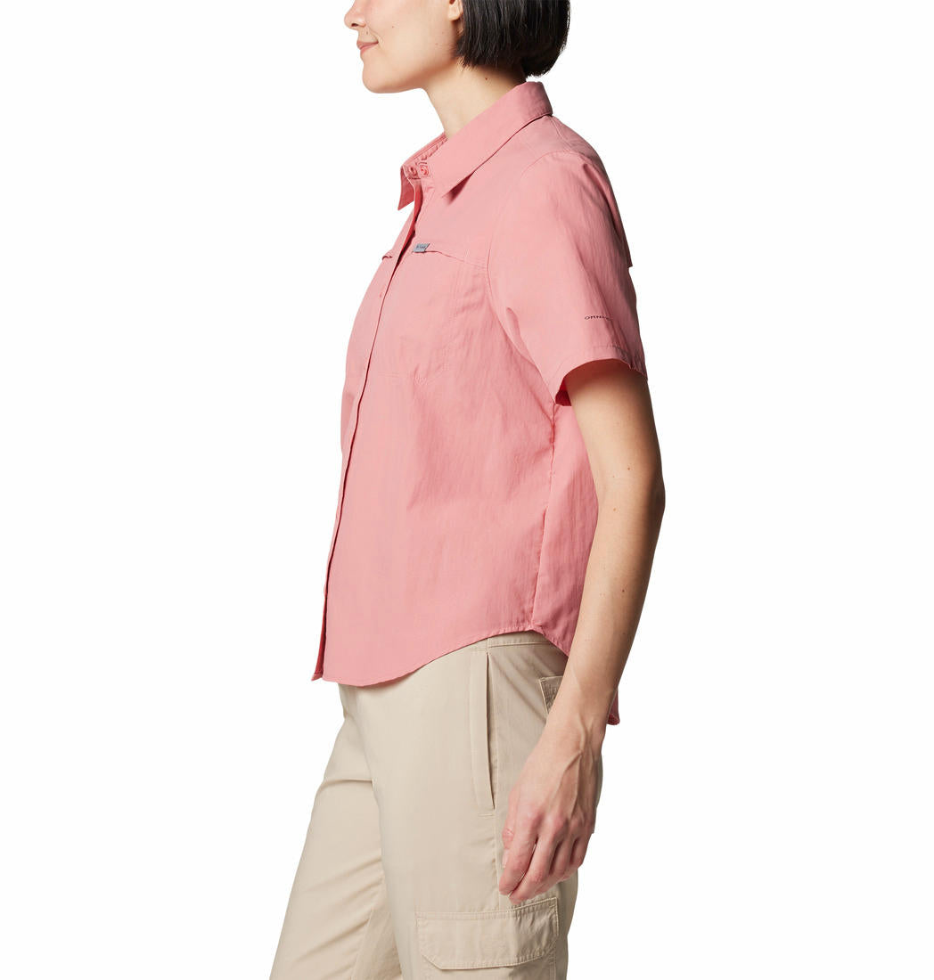 Columbia Womens Red Silver Ridge 3.0 SS