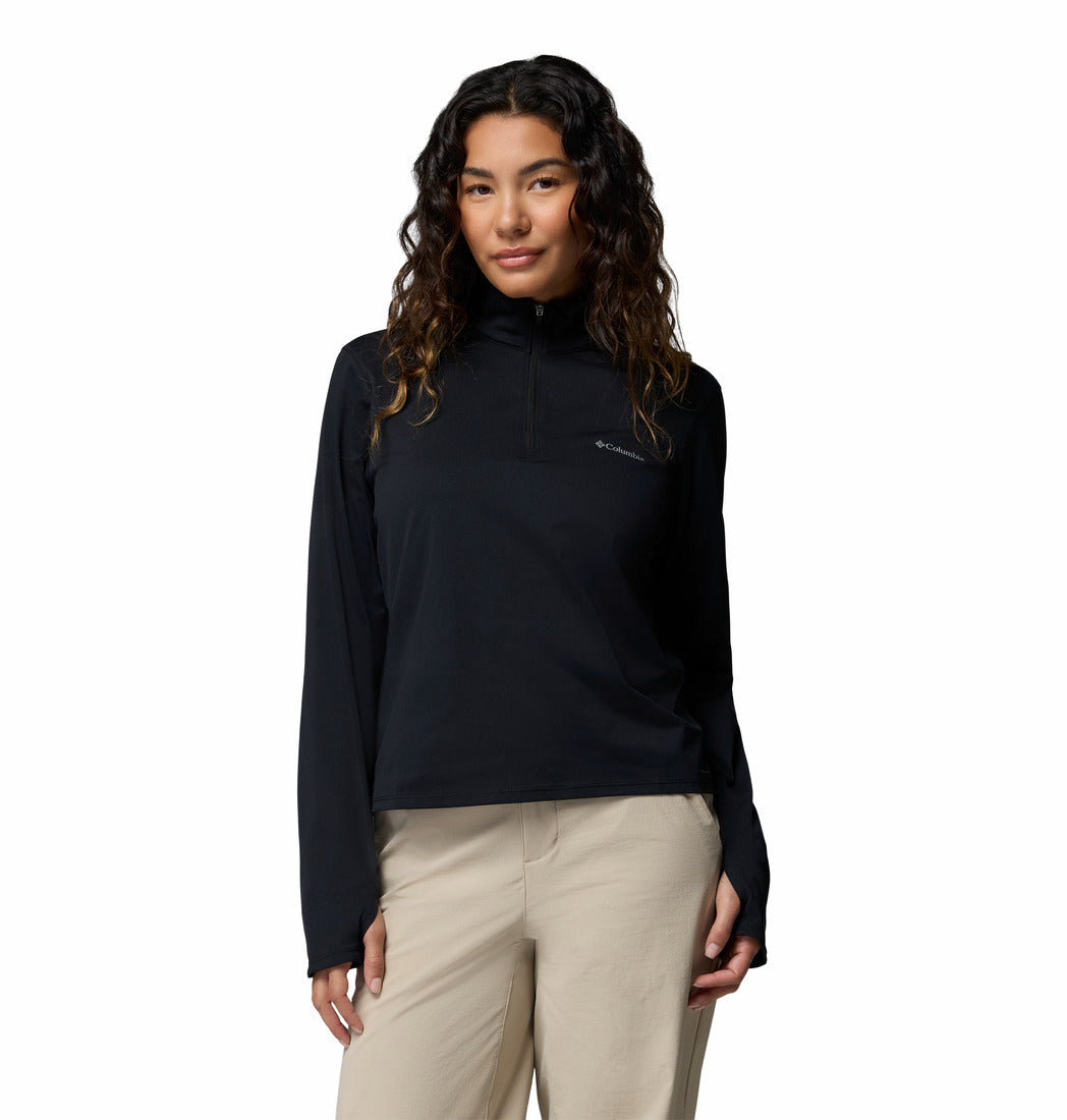 Columbia Women Black Omni-Shade Seeker Legend II Tshirt