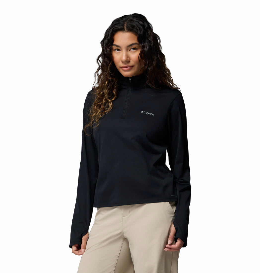 Columbia Women Black Omni-Shade Seeker Legend II Tshirt