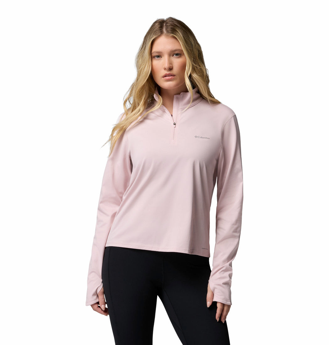 Columbia Women Pink Omni-Shade Seeker Legend II Tshirt