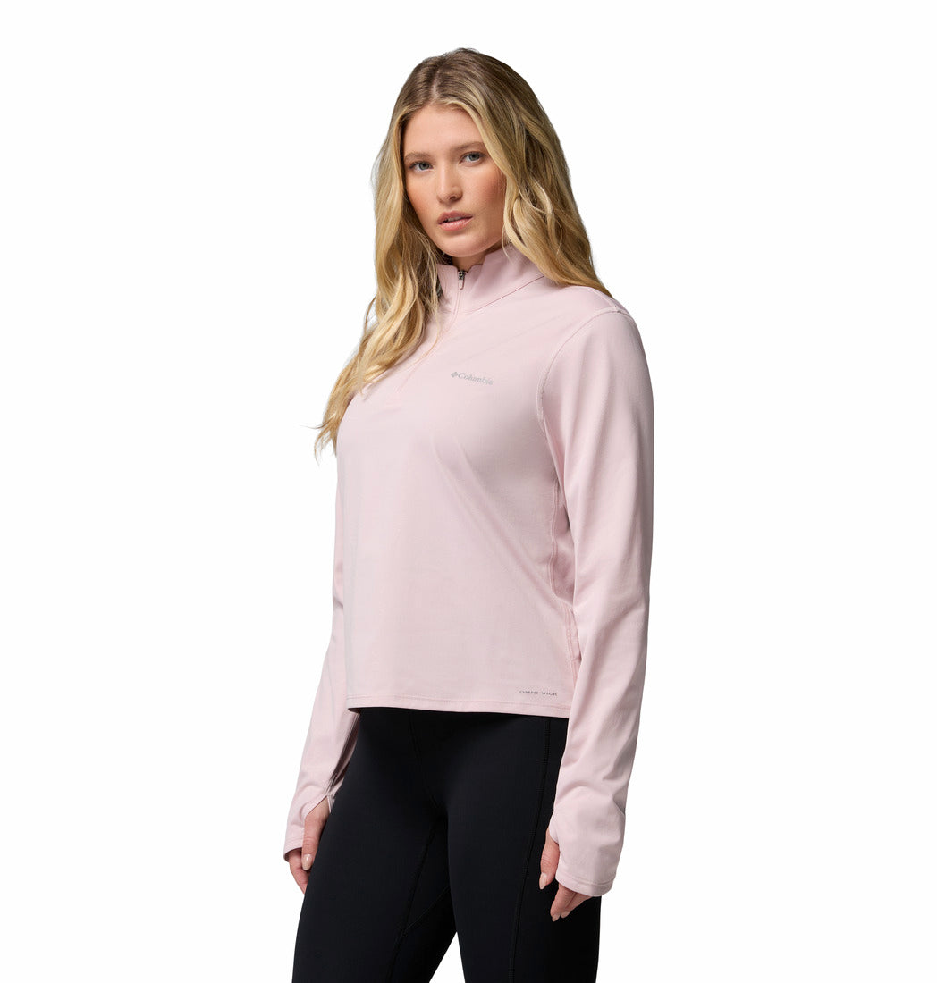 Columbia Women Pink Omni-Shade Seeker Legend II Tshirt