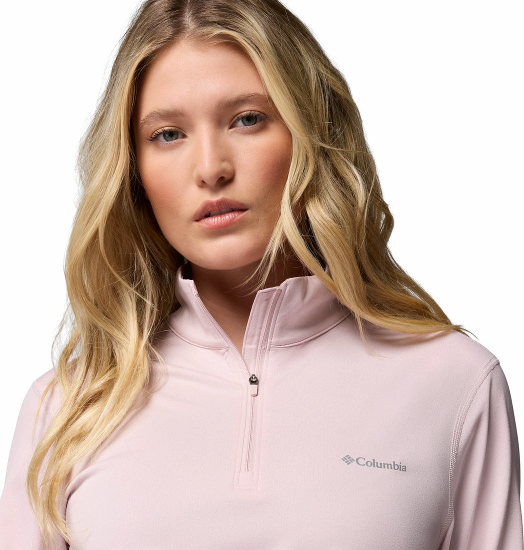 Columbia Women Pink Omni-Shade Seeker Legend II Tshirt