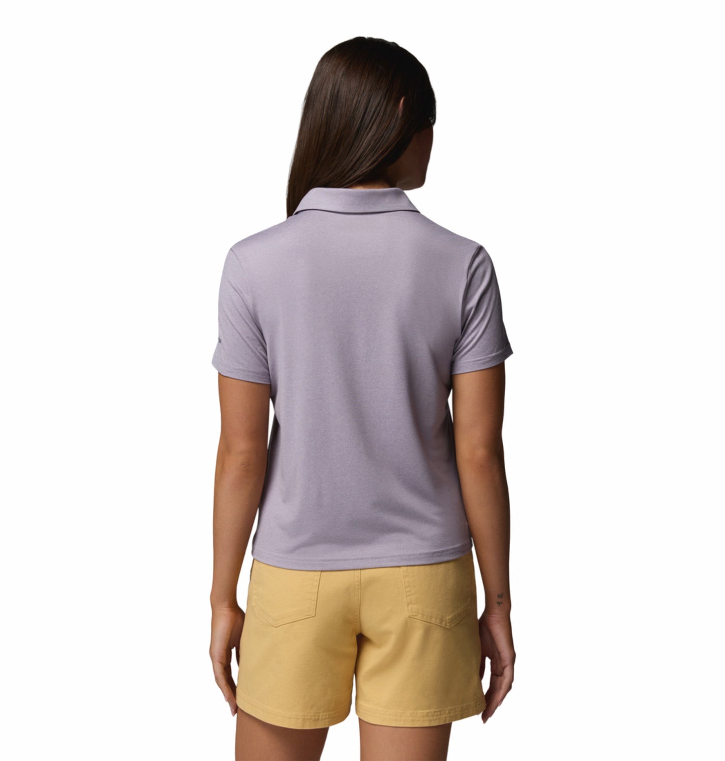 Columbia Women’s Purple Omni-Shade Parsons Point Polo Shirt for Sun Protection