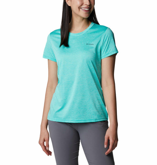 Columbia Women Green Columbia Hike SS Crew T-Shirt
