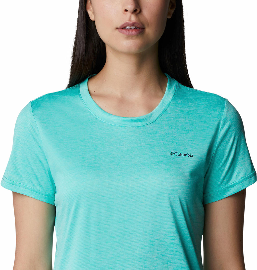 Columbia Women Green Columbia Hike SS Crew T-Shirt