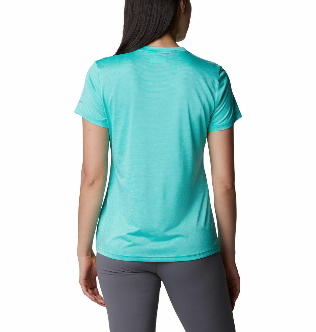 Columbia Women Green Columbia Hike SS Crew T-Shirt