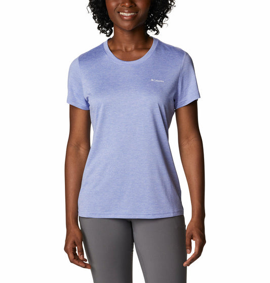 Columbia Women Purple Columbia Hike SS Crew T-Shirt