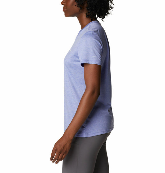 Columbia Women Purple Columbia Hike SS Crew T-Shirt