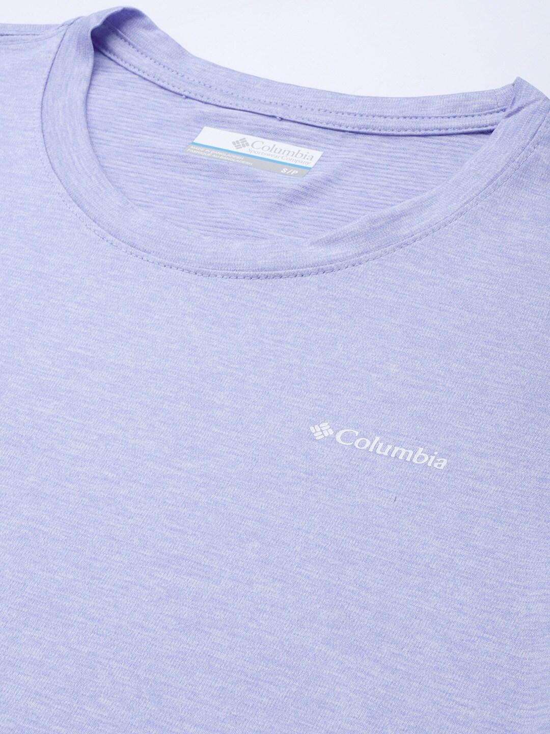 Columbia Women Purple Columbia Hike SS Crew T-Shirt