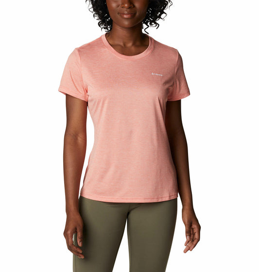 Columbia Women Peach Columbia Hike SS Crew T-Shirt