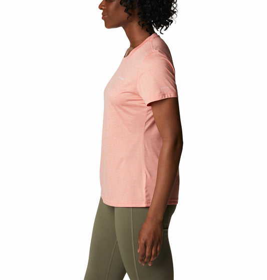Columbia Women Peach Columbia Hike SS Crew T-Shirt