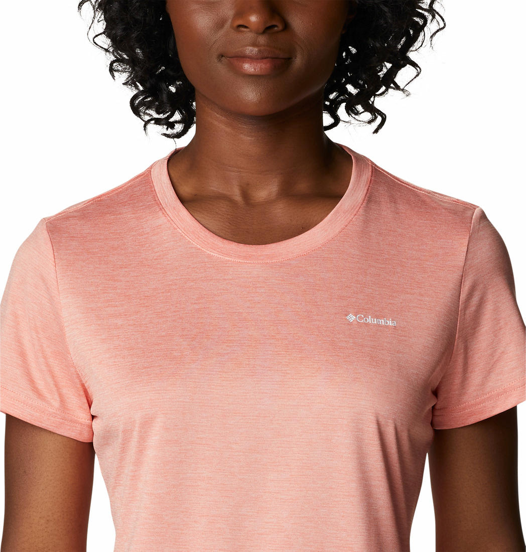 Columbia Women Peach Columbia Hike SS Crew T-Shirt