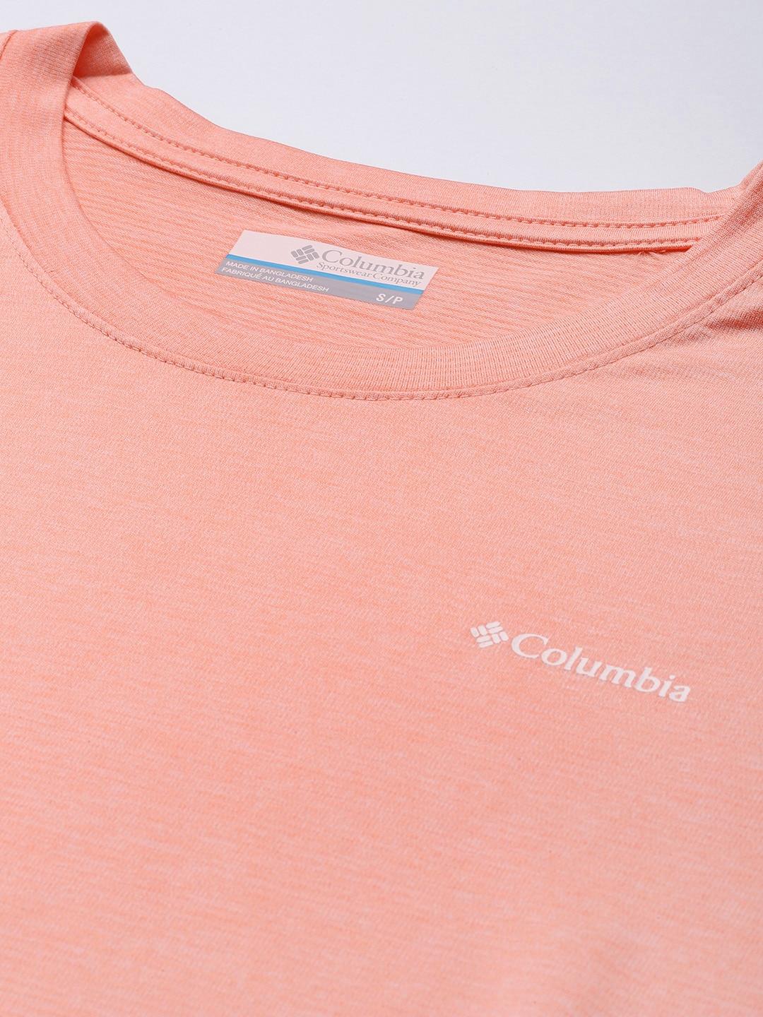 Columbia Women Peach Columbia Hike SS Crew T-Shirt