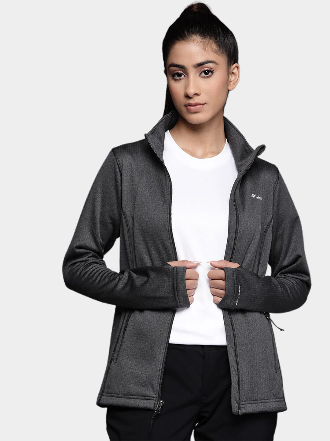 Columbia Park View Grid Polaire à Fermeture Éclair intégrale Veste entièrement zippée, Bleu Marine, S Femme Columbia Park View Grid Polaire à Fermeture Éclair intégrale Veste entièrement zippée, Bleu Marine, S Femme