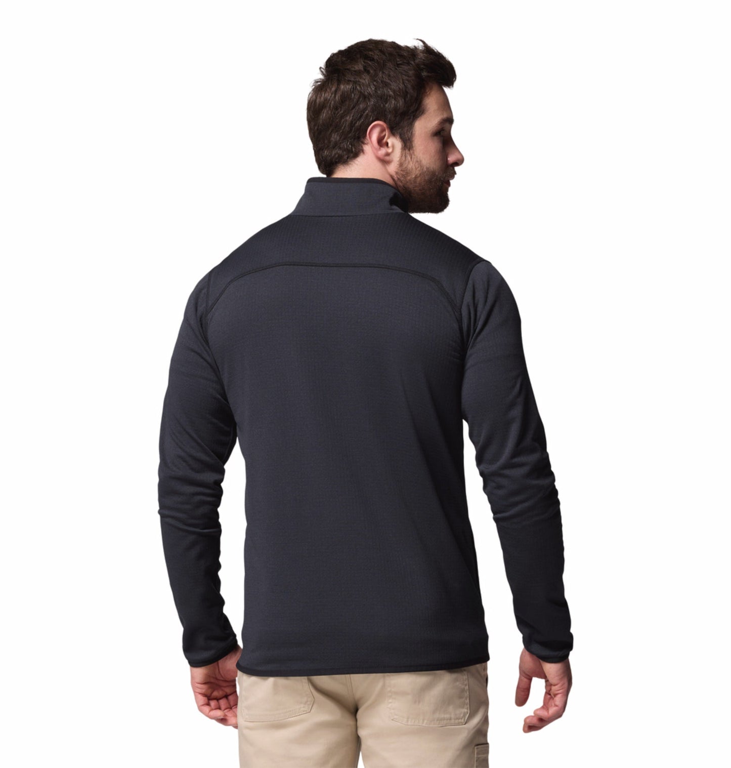 men black omni wick essential hike grid fleece jacket plus size