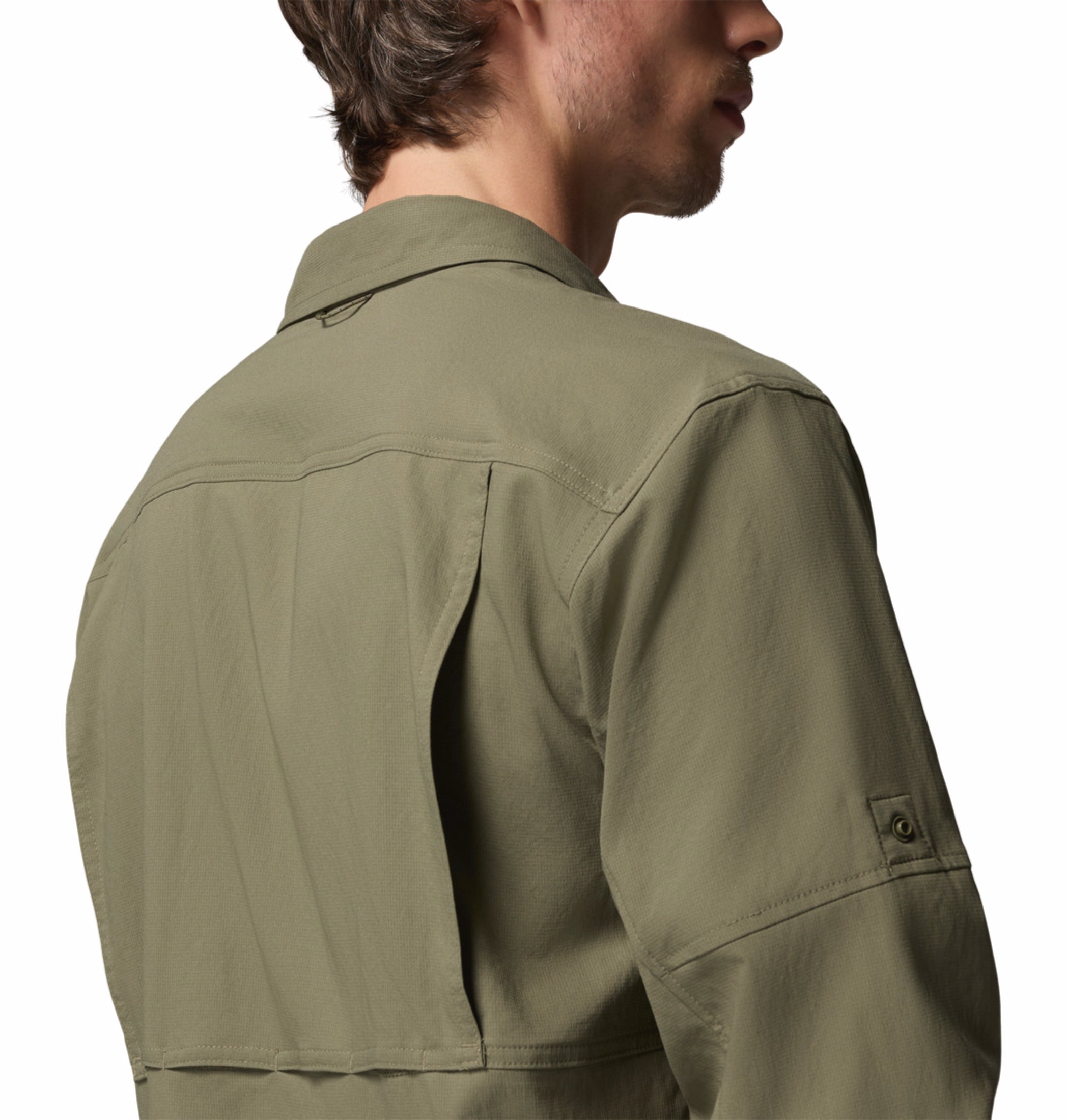 men green omni shade silver ridge utility ii long sleeve shirt plus size