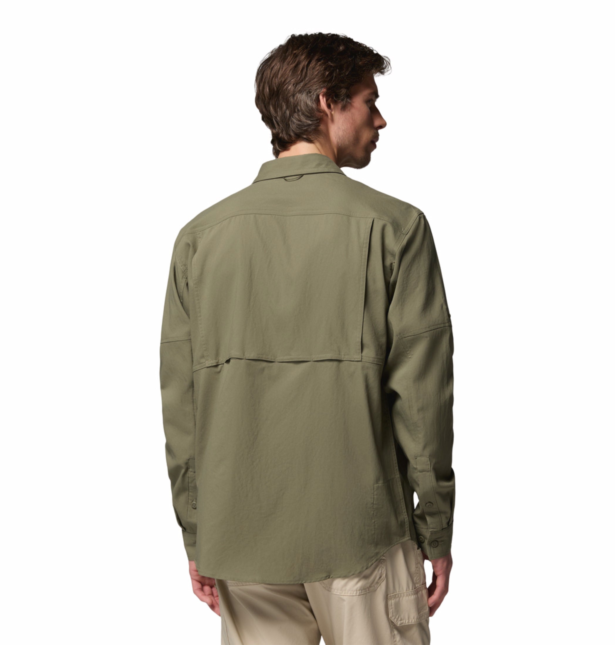 men green omni shade silver ridge utility ii long sleeve shirt plus size