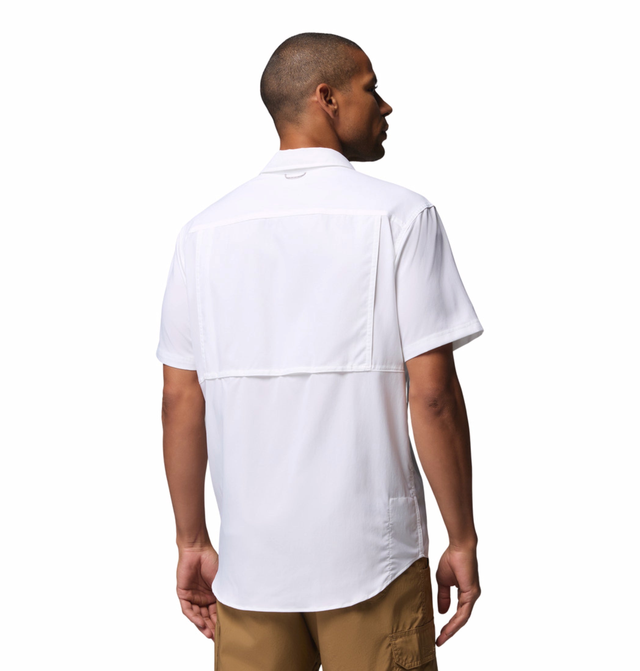 men white omni shade silver ridge utility ii short sleeve shirt plus size