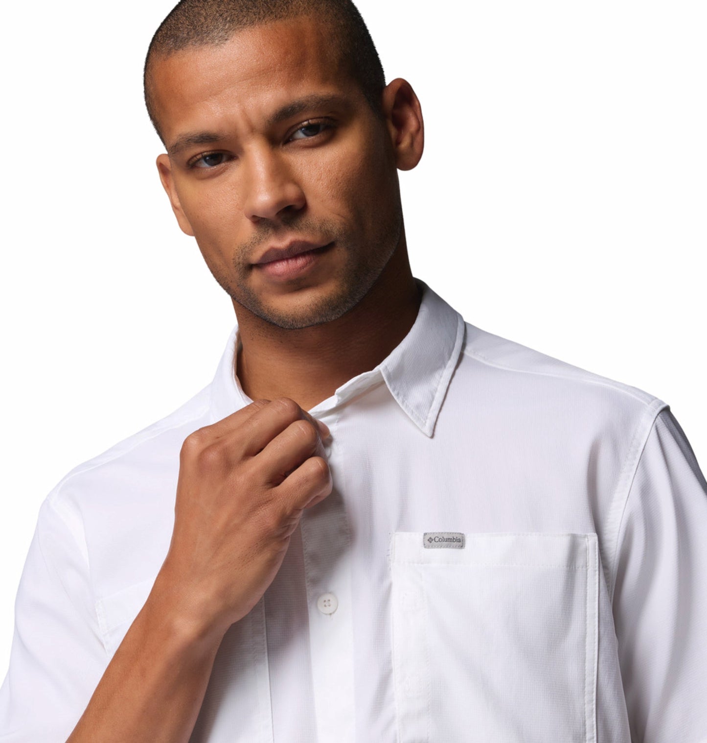 men white omni shade silver ridge utility ii short sleeve shirt plus size
