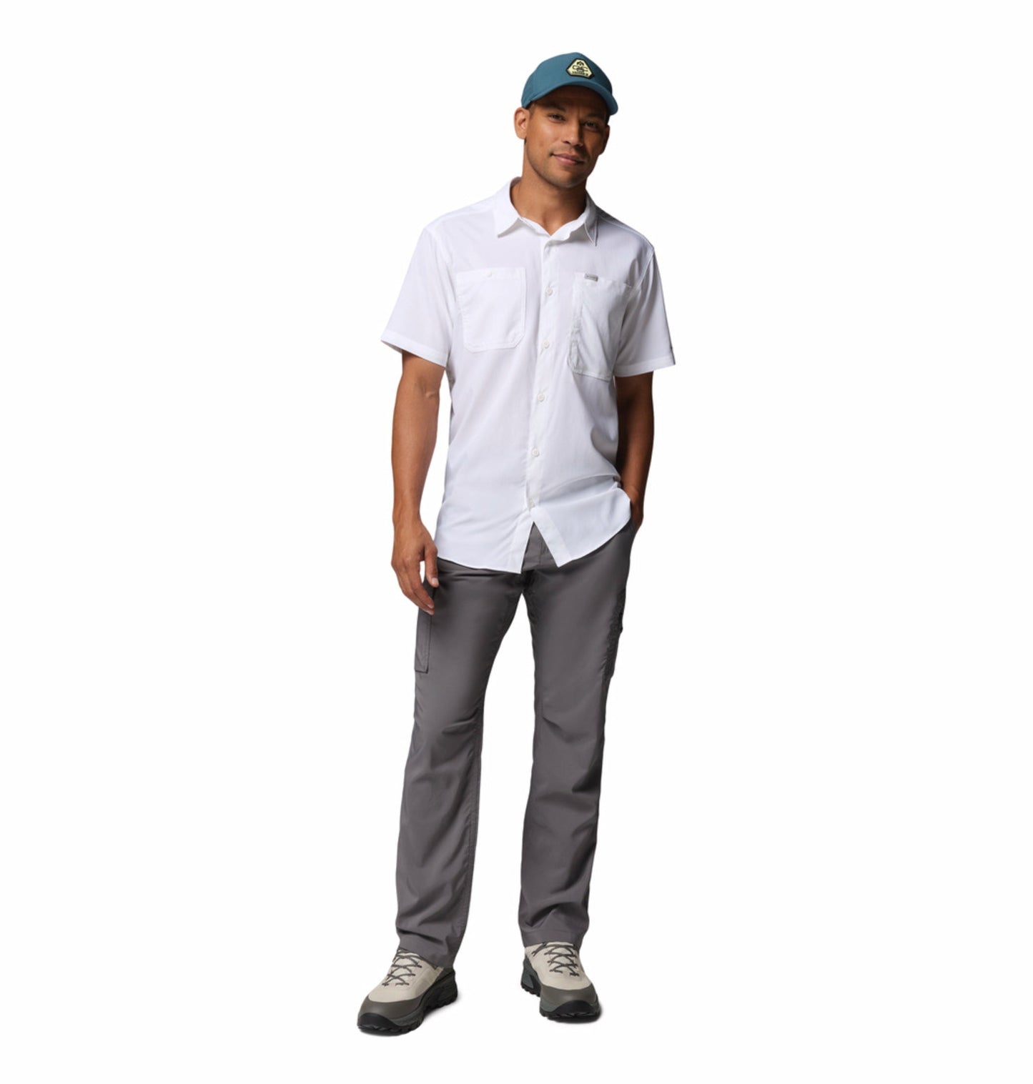 men grey omni shade silver ridge utility pant plus size