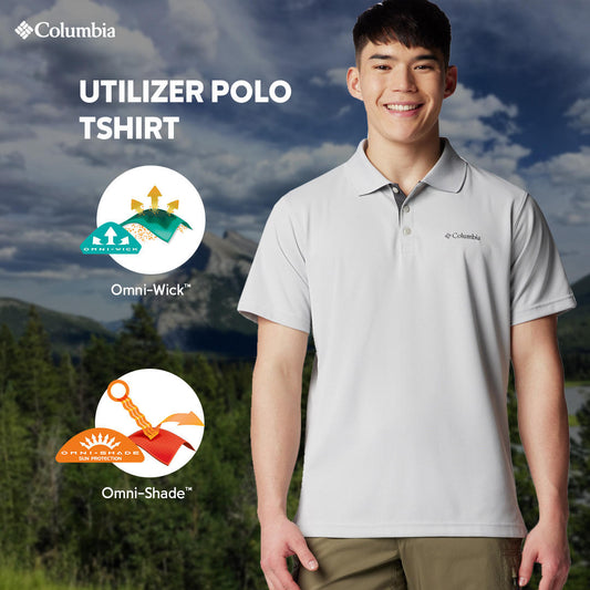 Columbia Mens Black Utilizer Polo