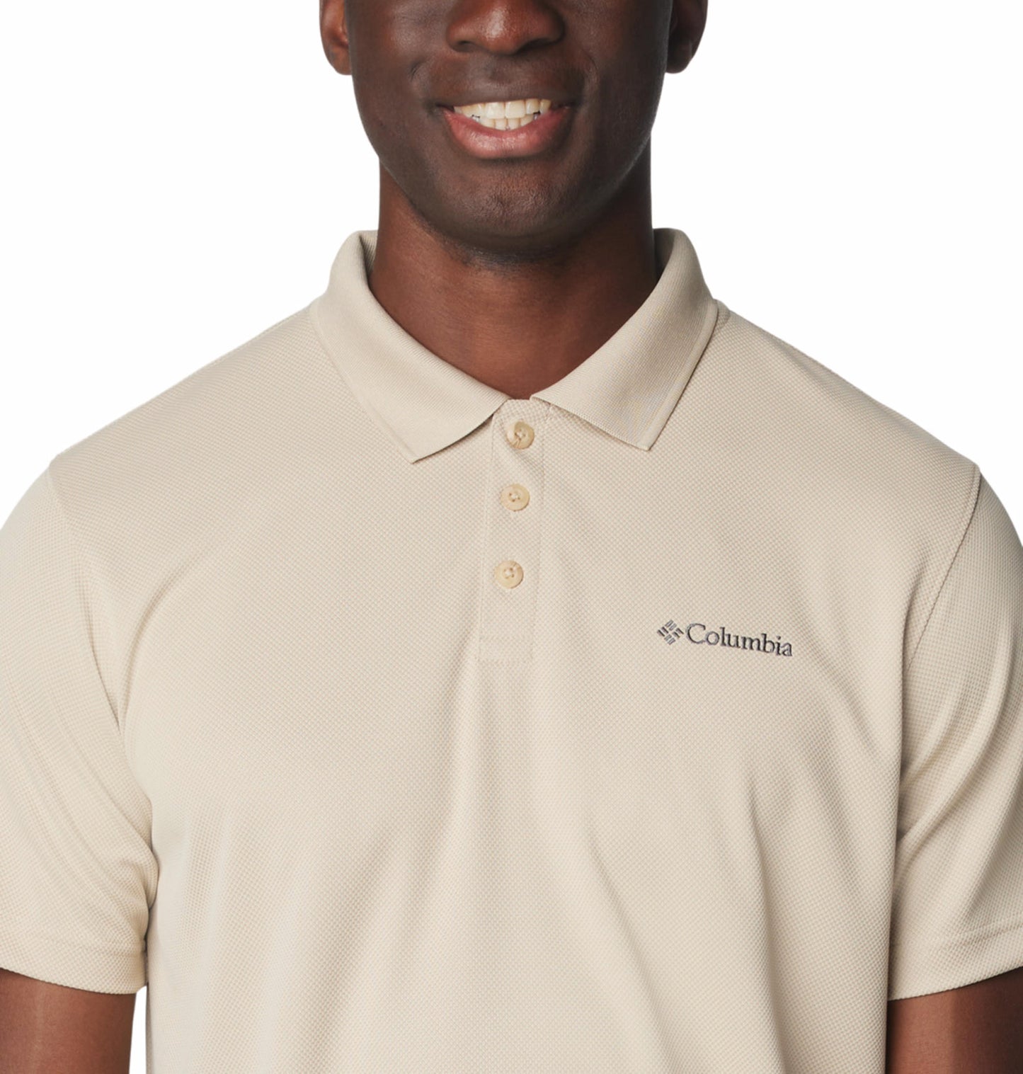 Columbia Mens Beige Omni-Wick Utilizer Polo Tshirt