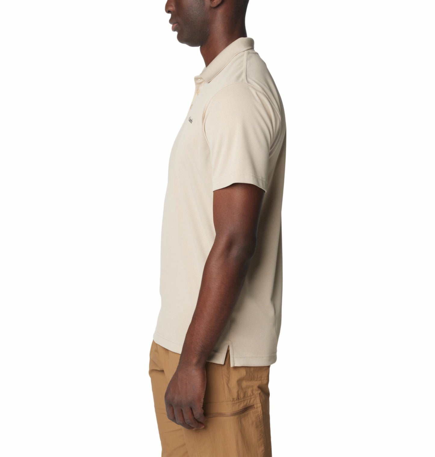 Columbia Mens Beige Omni-Wick Utilizer Polo Tshirt