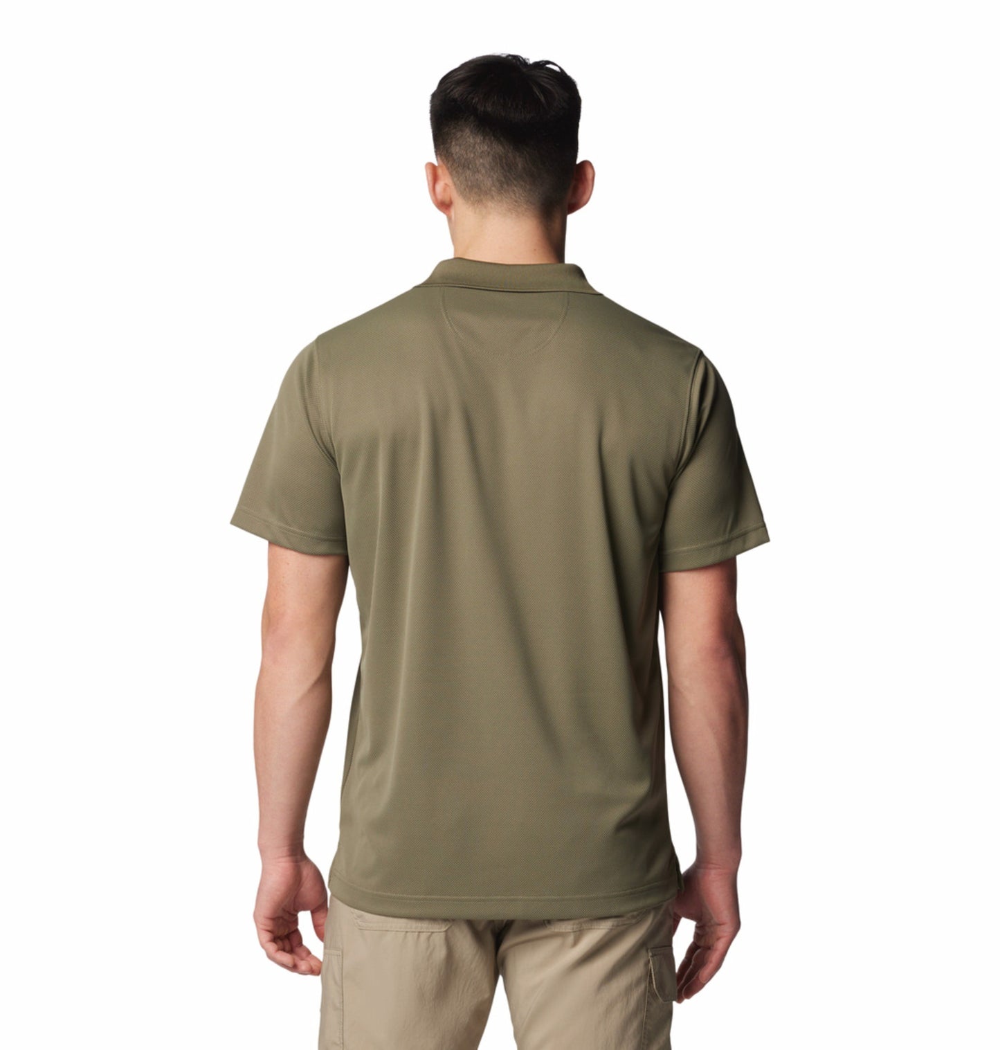 Columbia Men's Olive Green Omni-Shade Utilizer Polo Shirt Sun Protection
