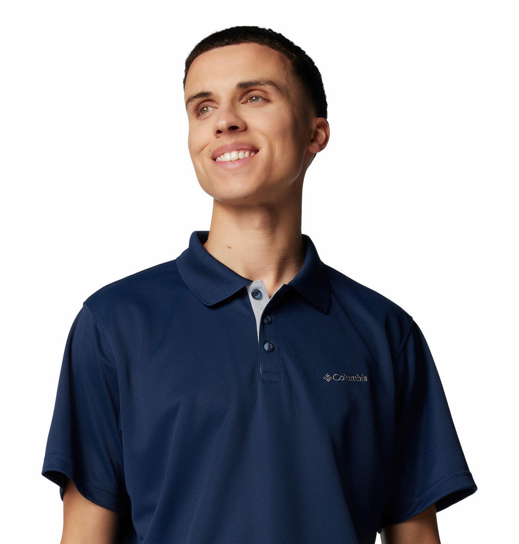 Columbia Mens Blue Utilizer Polo