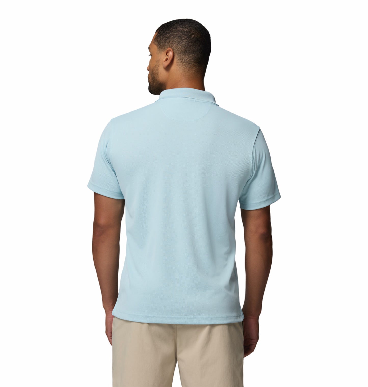 Columbia Men's Blue Omni-Shade Utilizer Polo Shirt for Sun Protection