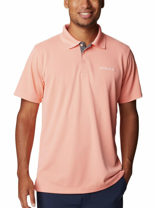 Columbia Men Peach Utilizer Polo T-Shirt