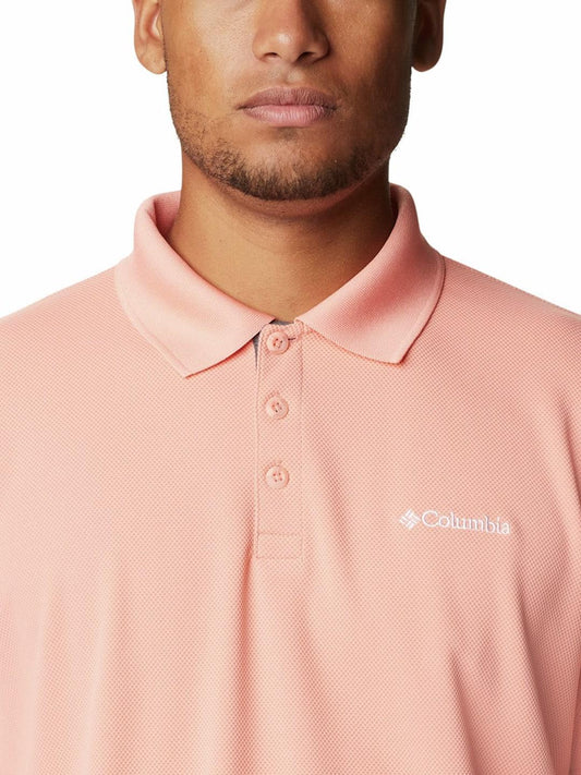 Columbia Men Peach Utilizer Polo T-Shirt