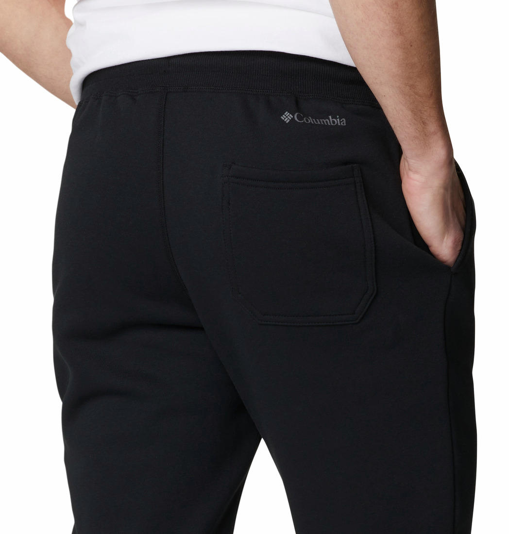 A Men Wearing Columbia Men Black M CSC Logo Fleece Jogger II