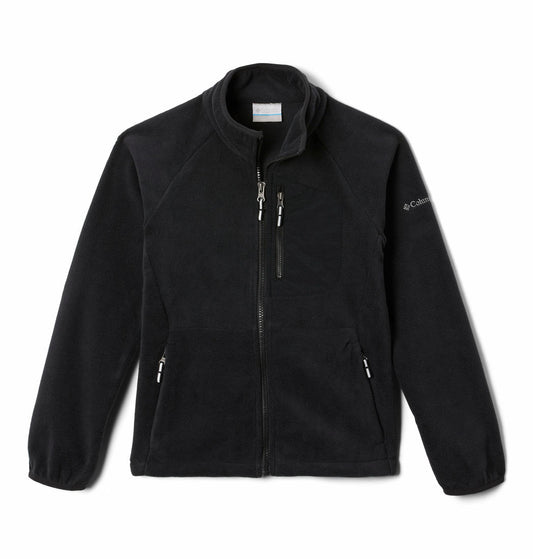 Columbia Kids Unisex Black Fast Trek III Fleece Full Zip Fleece Jacket
