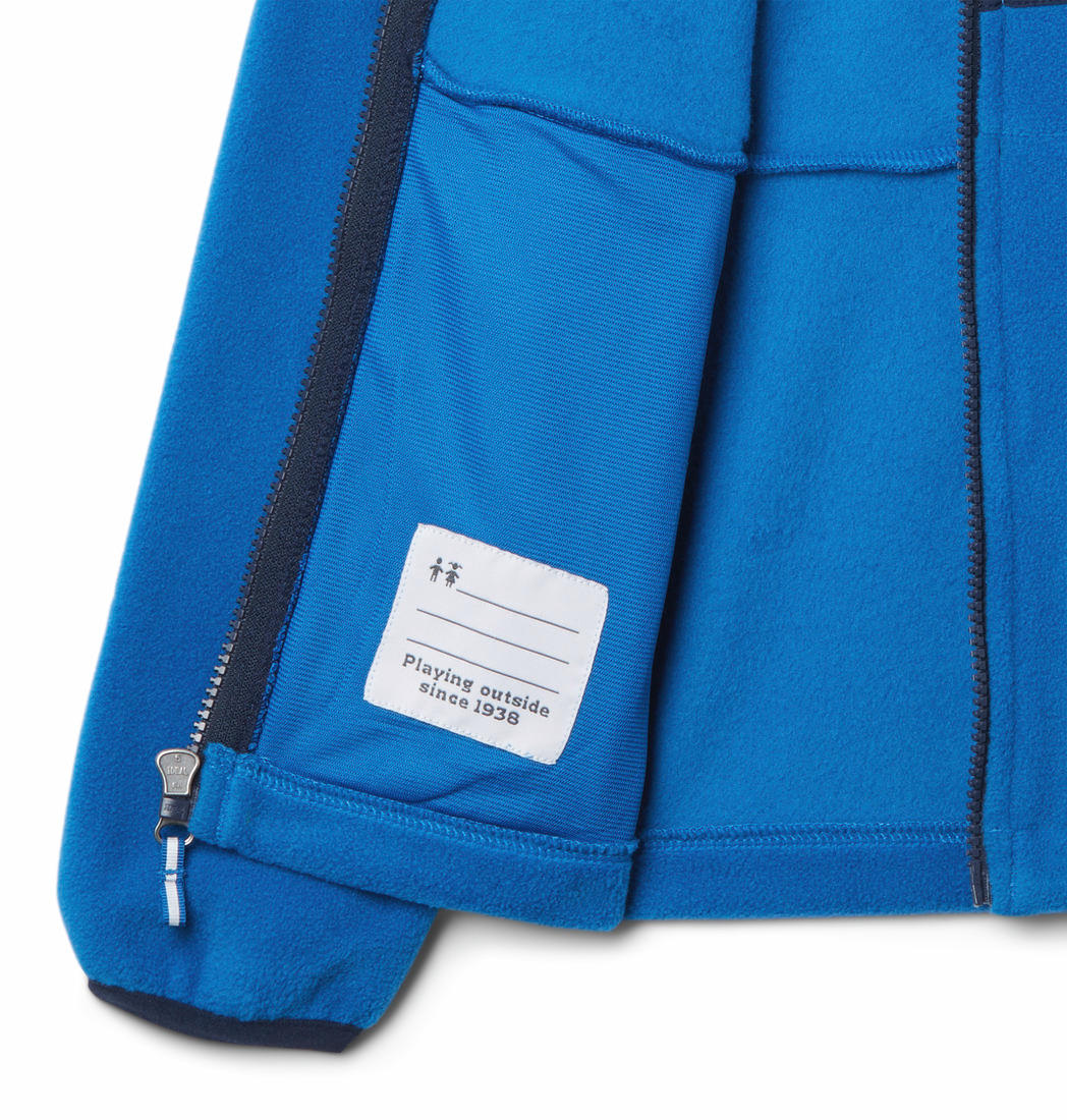 Columbia Kids Unisex Blue Fast Trek III Fleece Full Zip Fleece Jacket