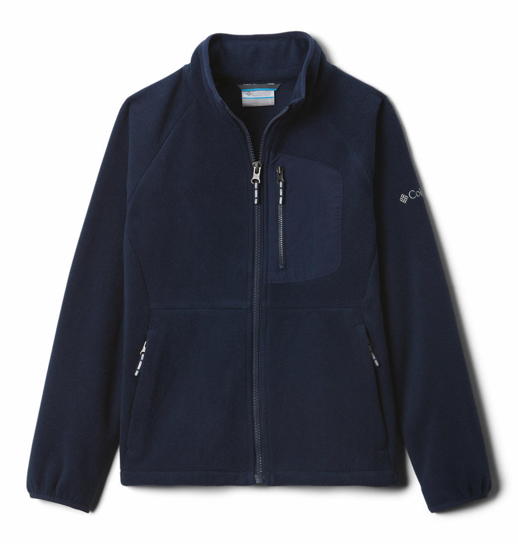 Columbia Kids Unisex Blue Fast Trek III Fleece Full Zip Fleece Jacket