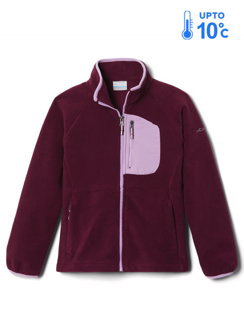 Columbia Kids Unisex Purple Fast Trek III Fleece Jacket