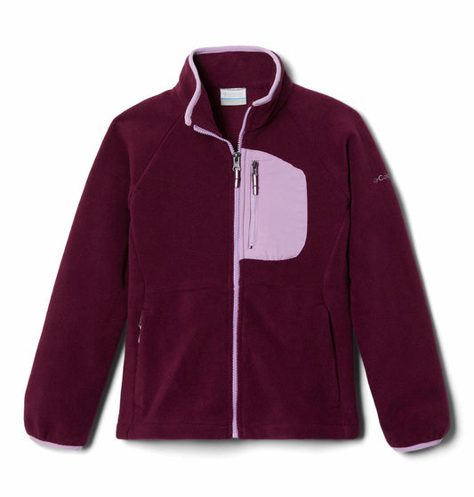 Columbia Kids Unisex Purple Fast Trek III Full Zip Fleece Top
