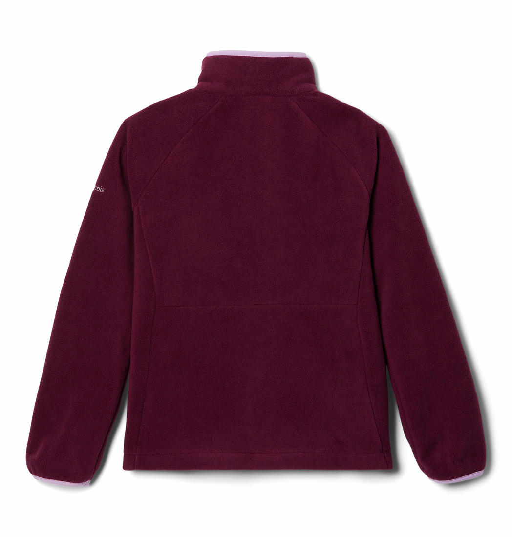 Columbia Kids Unisex Purple Fast Trek III Fleece Full Zip