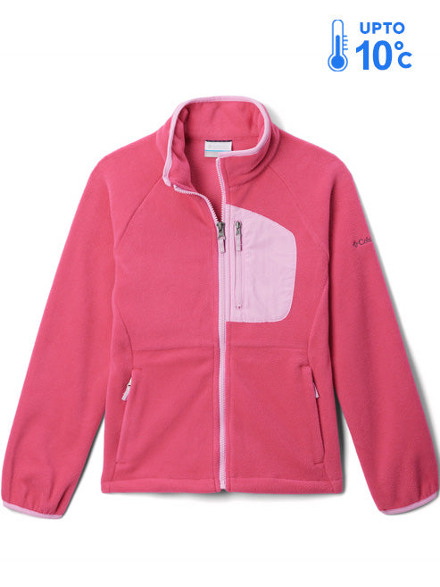 Columbia Kids Unisex Pink Fast Trek III Fleece Jacket