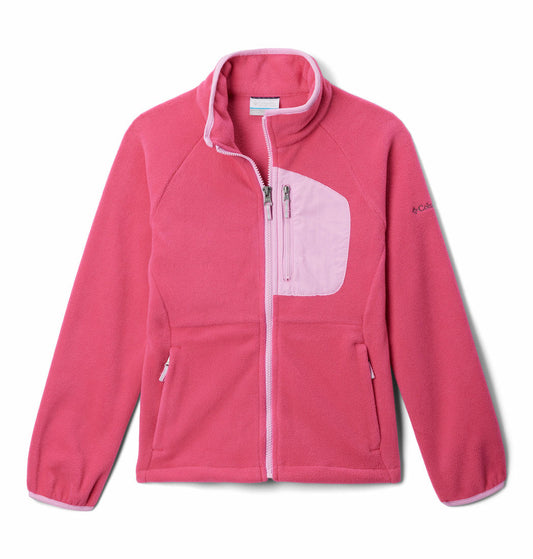 Columbia Kids Unisex Pink Fast Trek III Fleece Full Zip Jacket
