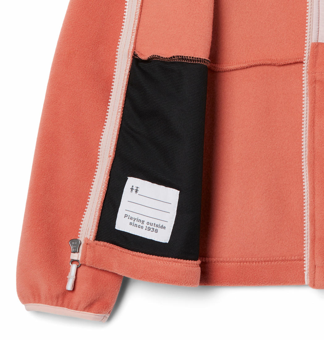 Columbia Kids Unisex Peach Fast Trek III Full Zip Fleece Top