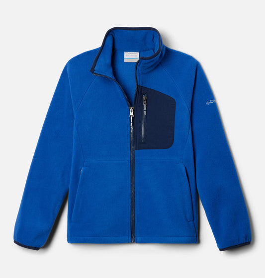 Columbia Kids Unisex Navy Blue Fast Trek IV Full Zip Fleece Jacket